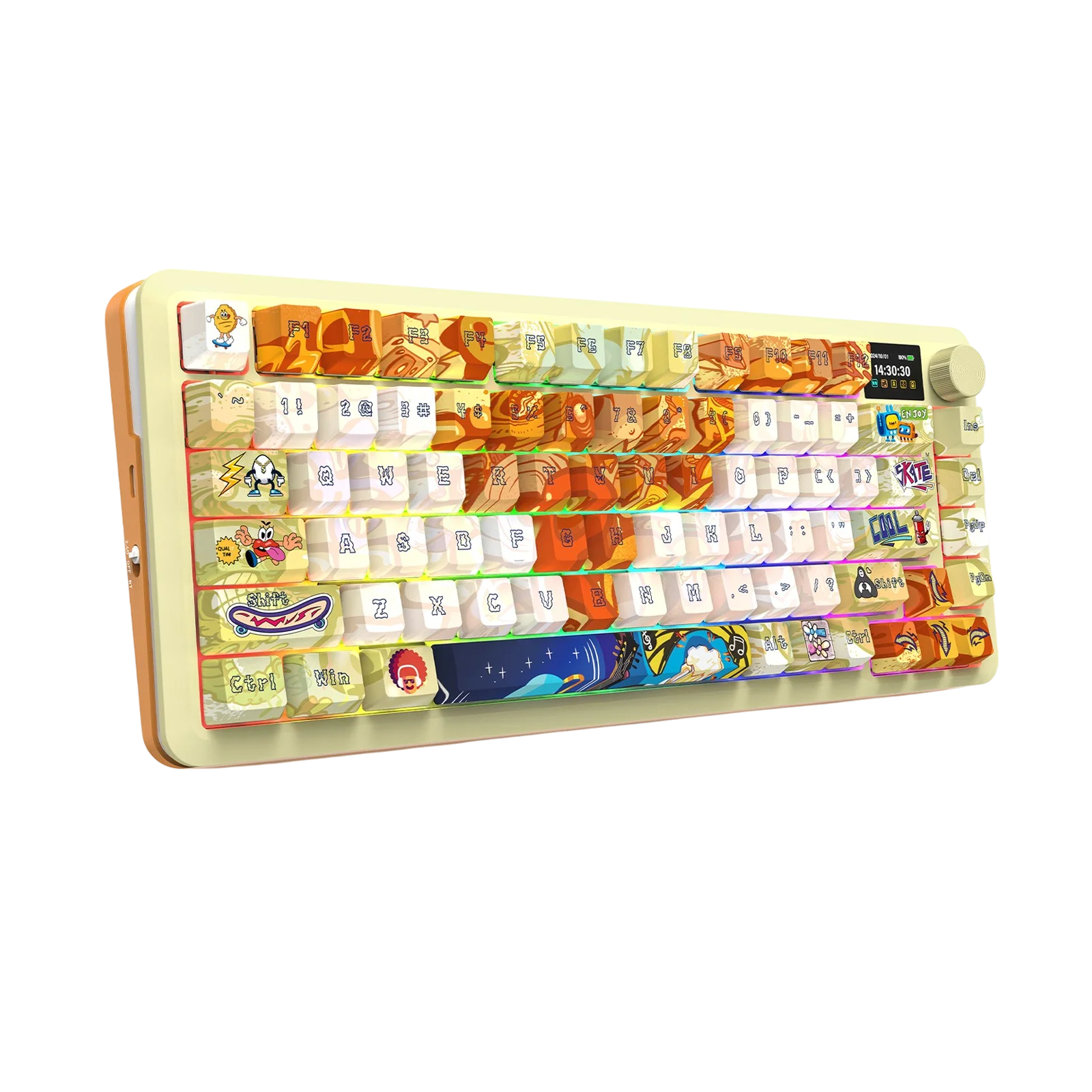 Bàn phím gaming 3 chế độ REDRAGON K708GF-RGB-PRO